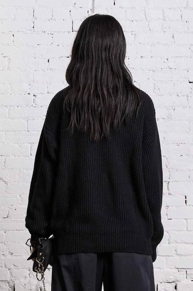 R13 Sweaters Women R13 NEW YORK BOYFRIEND SWEATER 8211 BLACK