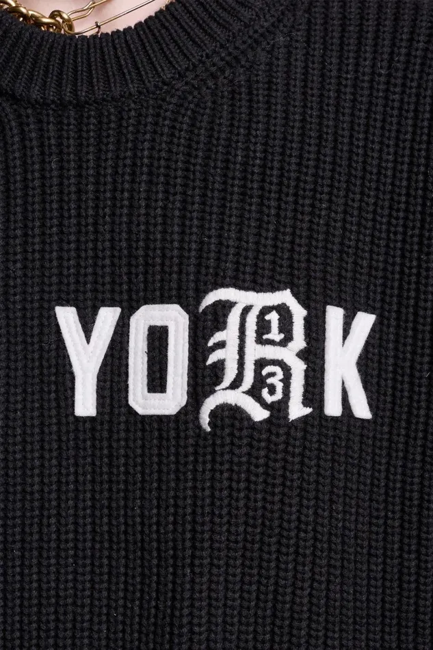 R13 Sweaters Women R13 NEW YORK BOYFRIEND SWEATER 8211 BLACK
