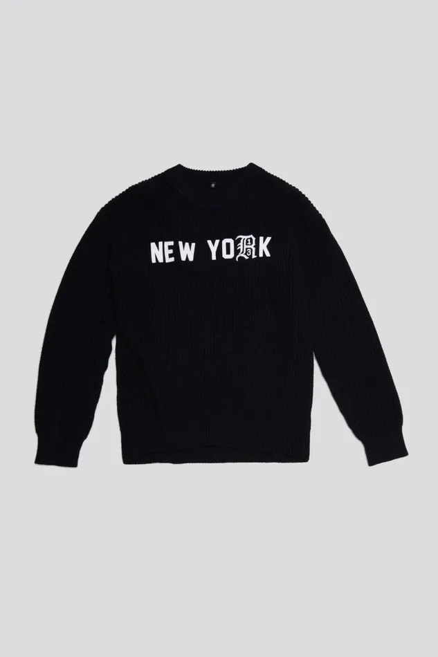 R13 Sweaters Women R13 NEW YORK BOYFRIEND SWEATER 8211 BLACK
