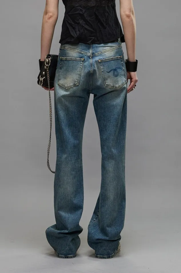 R13 Wide Leg Women JANE JEANS 8211 KELLY STRETCH