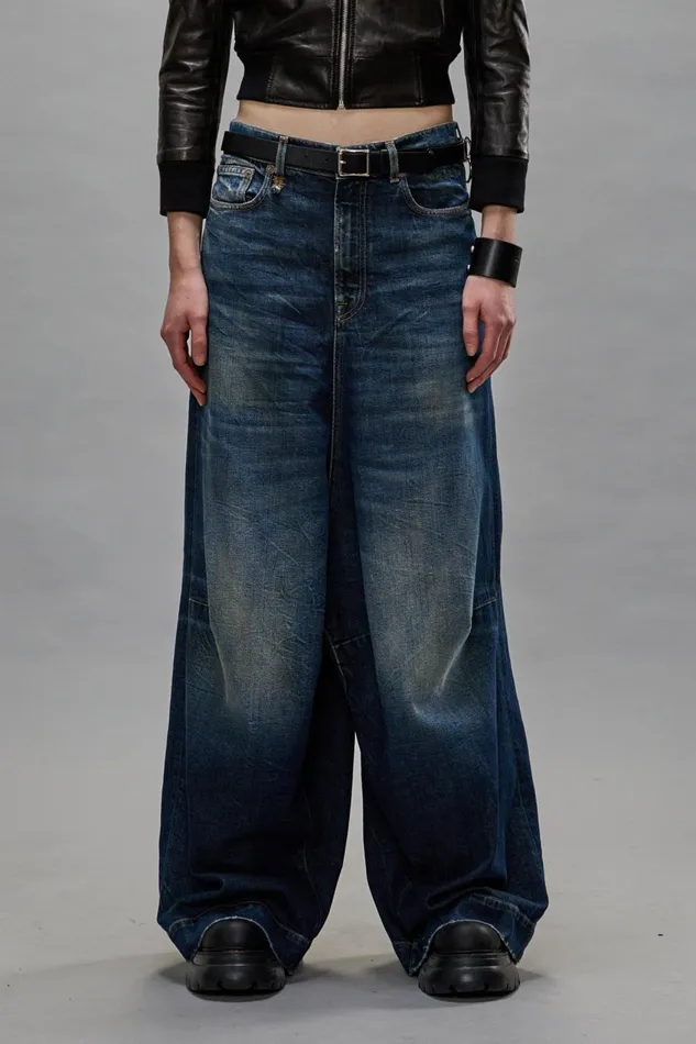 R13 Wide Leg Women JESSE JEANS 8211 ANSEL BLUE