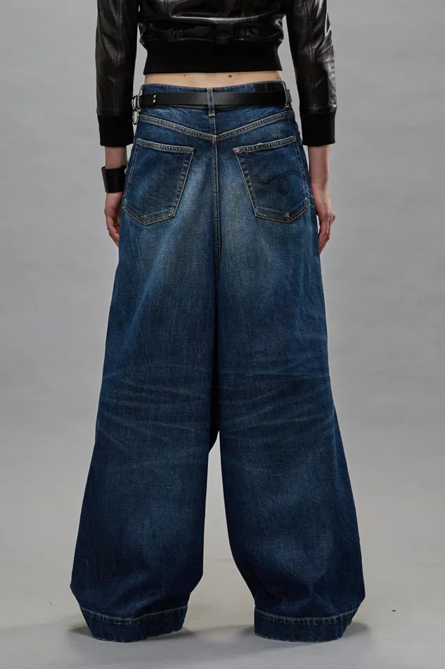 R13 Wide Leg Women JESSE JEANS 8211 ANSEL BLUE