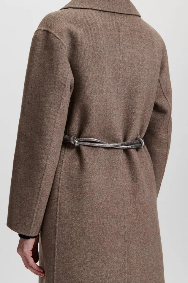 Rachel Comey Belts Women Tubular Tie Belt WHardware Silver