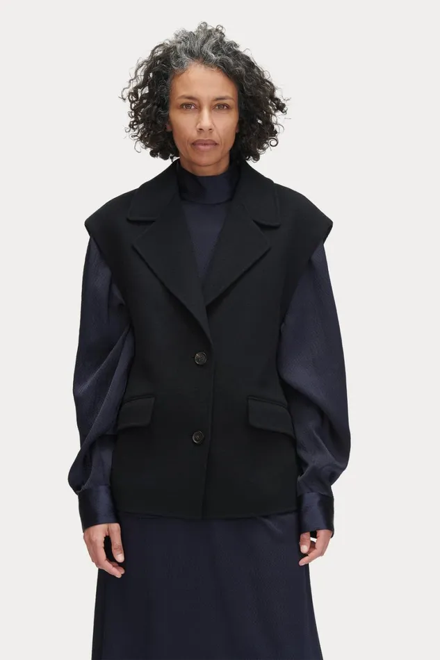 Rachel Comey Jackets Outerwear Women Ango Vest Black Rachel Comey Jackets Outerwear Women Ango Vest Black