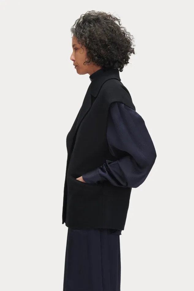 Rachel Comey Jackets Outerwear Women Ango Vest Black Rachel Comey Jackets Outerwear Women Ango Vest Black