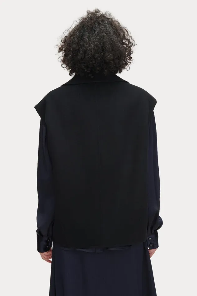 Rachel Comey Jackets Outerwear Women Ango Vest Black Rachel Comey Jackets Outerwear Women Ango Vest Black