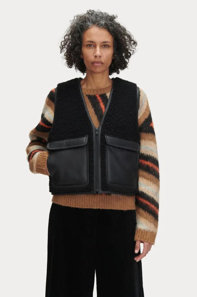 Rachel Comey Jackets Outerwear Women Davi Vest Black Rachel Comey Jackets Outerwear Women Davi Vest Black