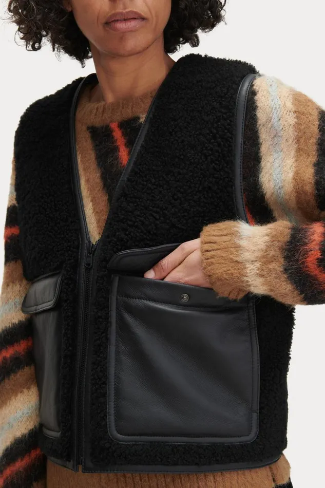 Rachel Comey Jackets Outerwear Women Davi Vest Black Rachel Comey Jackets Outerwear Women Davi Vest Black