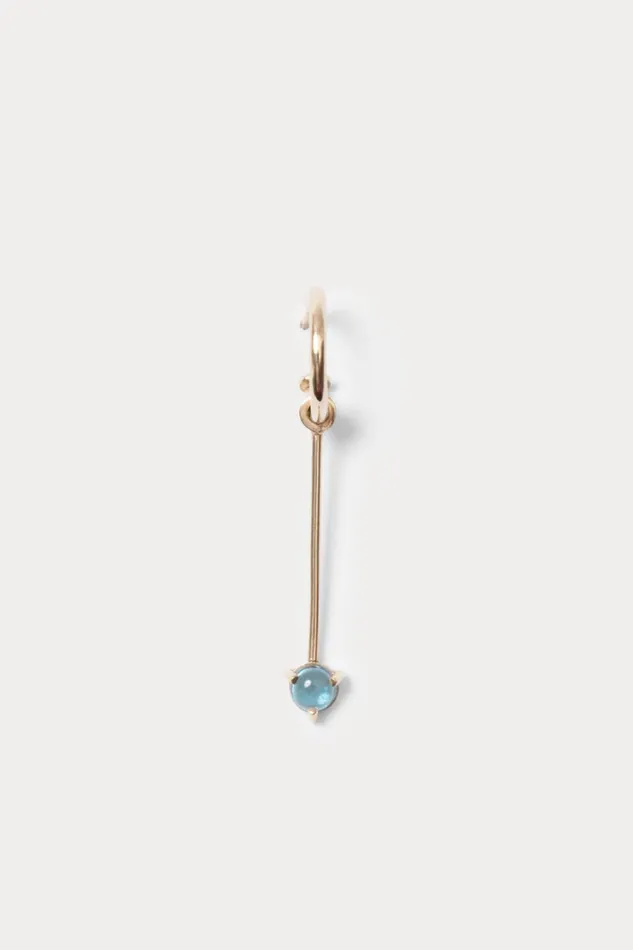Rachel Comey Jewelry Women Quarry Serr Hoop Earring Single Goldtopaz