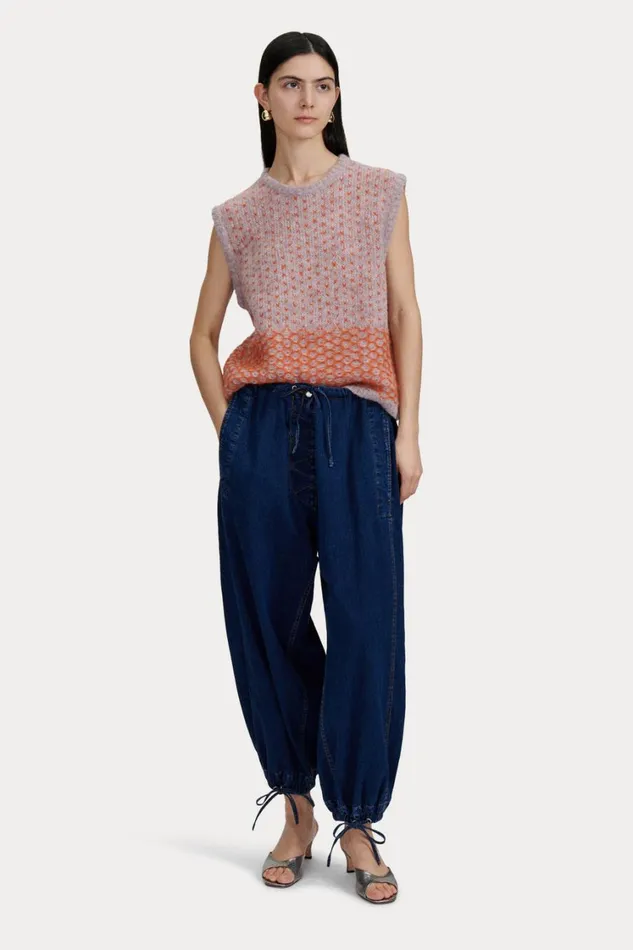 Rachel Comey Knits Women Kiuru Vest Lavender Multi
