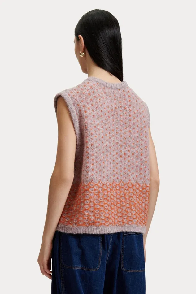 Rachel Comey Knits Women Kiuru Vest Lavender Multi