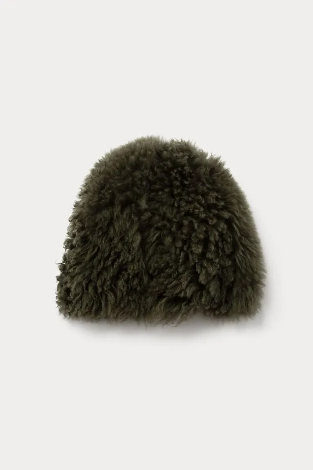 Rachel Comey Scarves Hats Women Shearling Beanie Olive