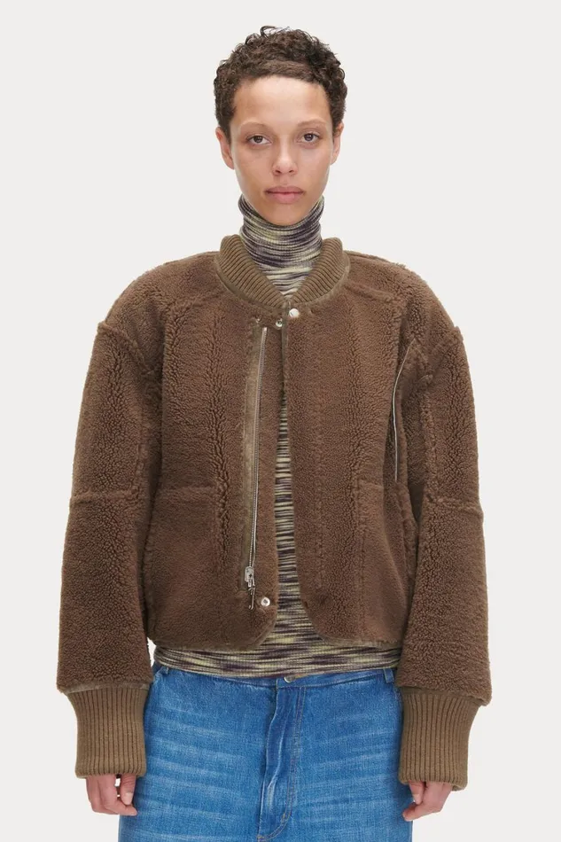 Rachel Comey Scarves Hats Women Shearling Beanie Olive