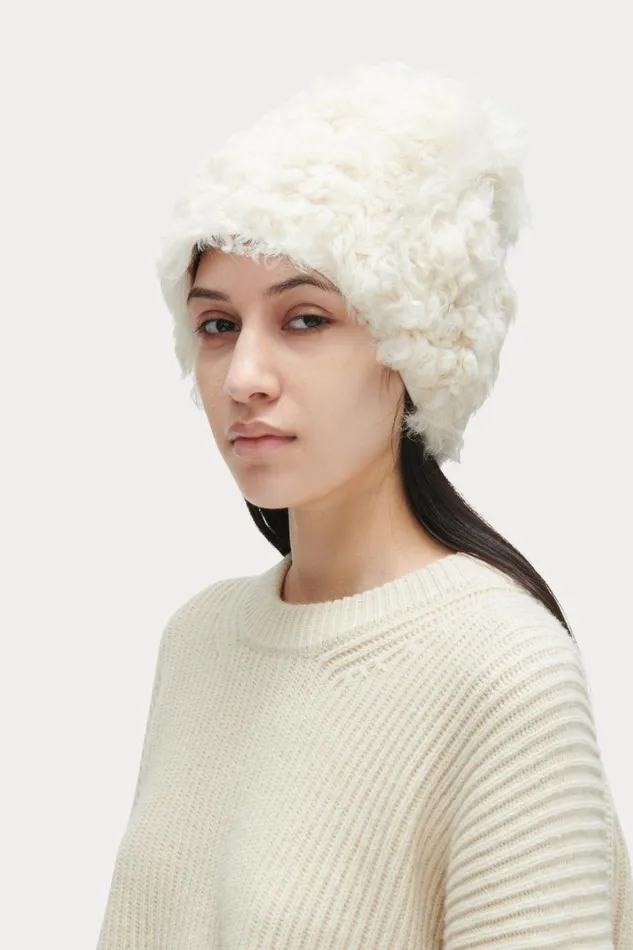 Rachel Comey Scarves Hats Women Shearling Beanie Olive