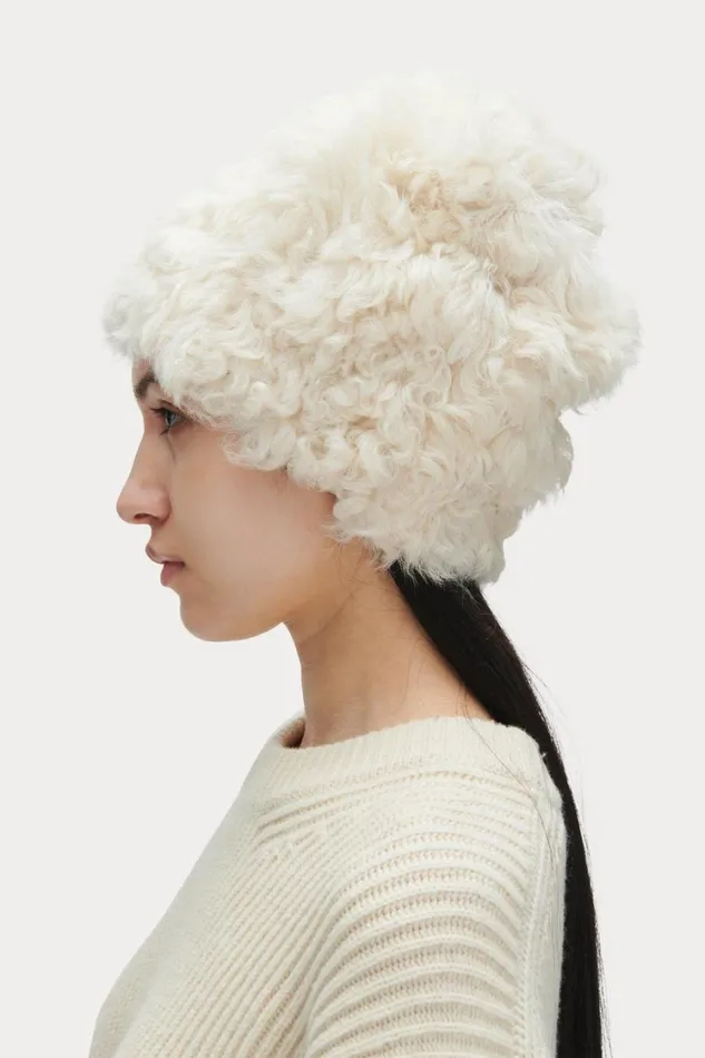 Rachel Comey Scarves Hats Women Shearling Beanie Olive