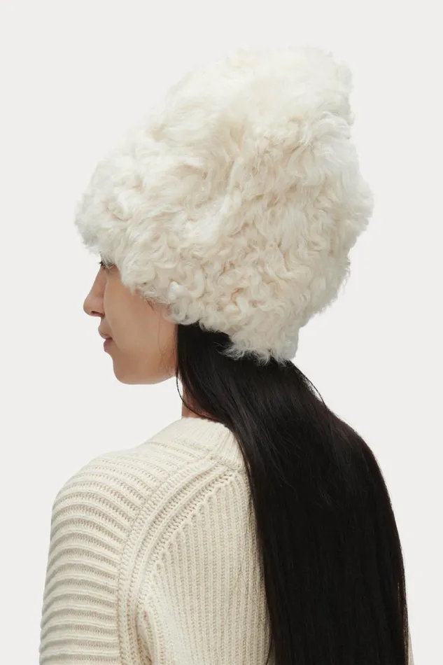 Rachel Comey Scarves Hats Women Shearling Beanie Olive