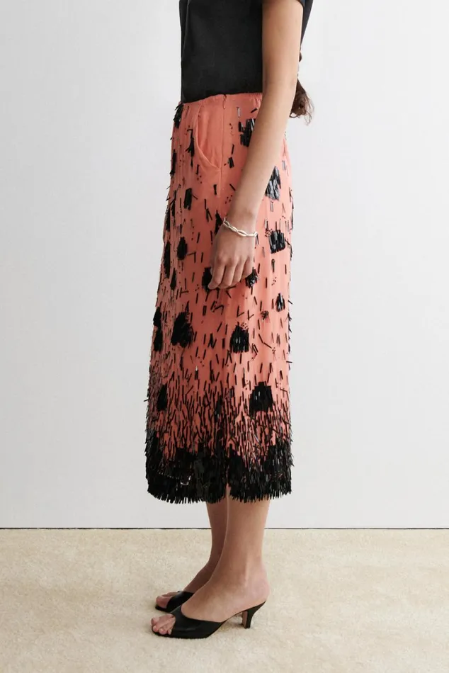 Rachel Comey Skirts Shorts Women Vela Skirt Coralblack Rachel Comey Skirts Shorts Women Vela Skirt Coralblack