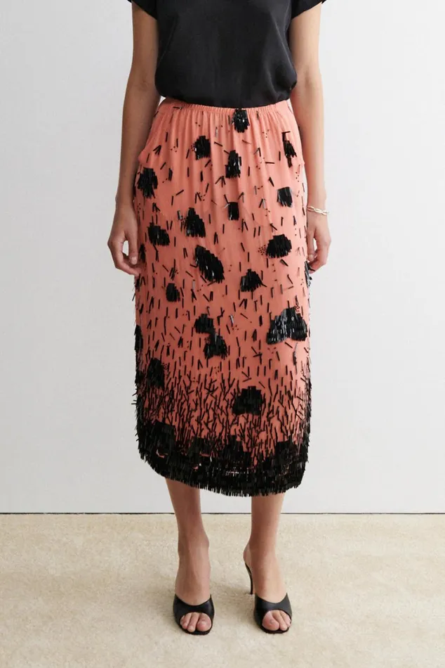 Rachel Comey Skirts Shorts Women Vela Skirt Coralblack Rachel Comey Skirts Shorts Women Vela Skirt Coralblack