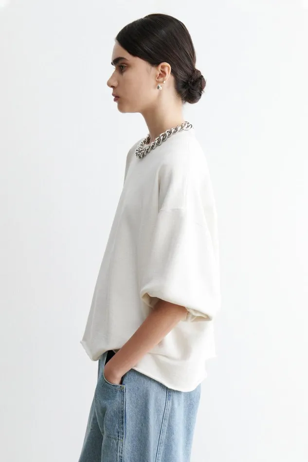 Rachel Comey Tshirts Sweatshirts Women Fond Sweatshirt Dirty White Rachel Comey Tshirts Sweatshirts Women Fond Sweatshirt Dirty White