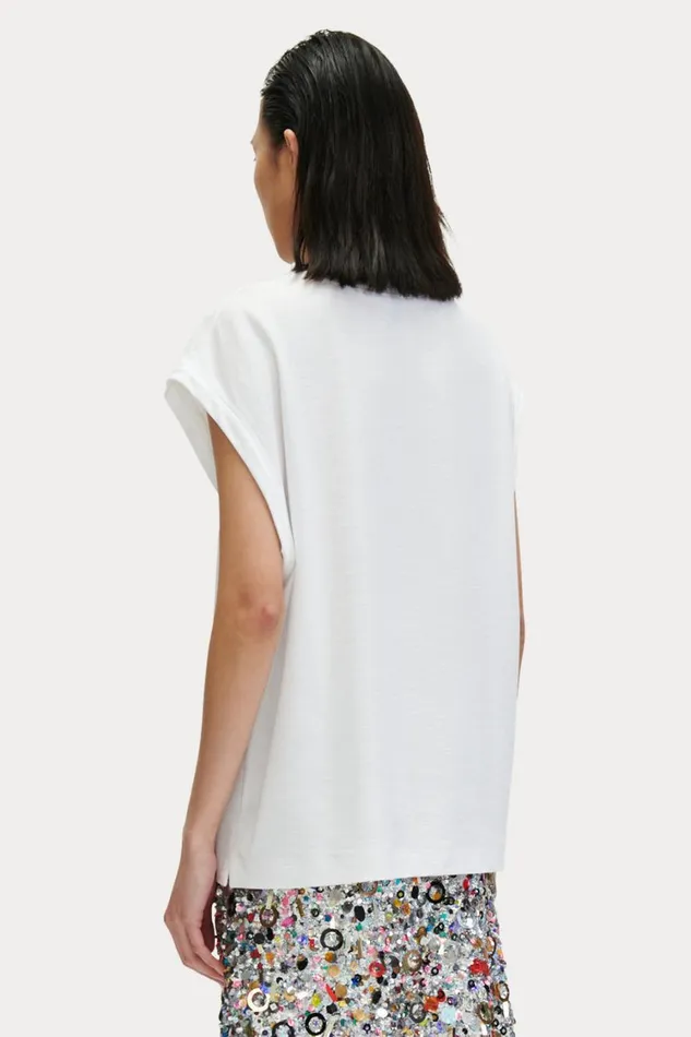 Rachel Comey Tops Women Bloom Tee White Rachel Comey Tops Women Bloom Tee White