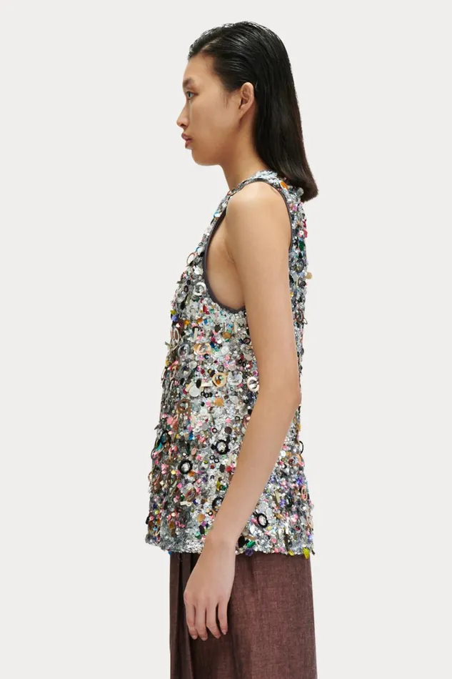 Rachel Comey Tops Women Cassio Top Silver Rachel Comey Tops Women Cassio Top Silver