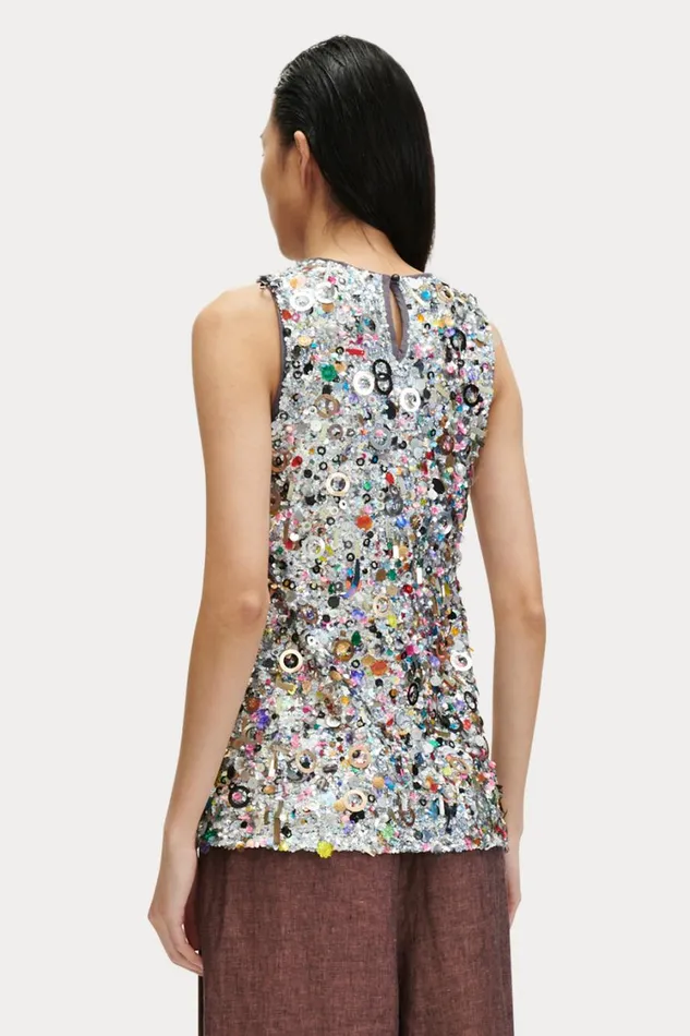 Rachel Comey Tops Women Cassio Top Silver Rachel Comey Tops Women Cassio Top Silver
