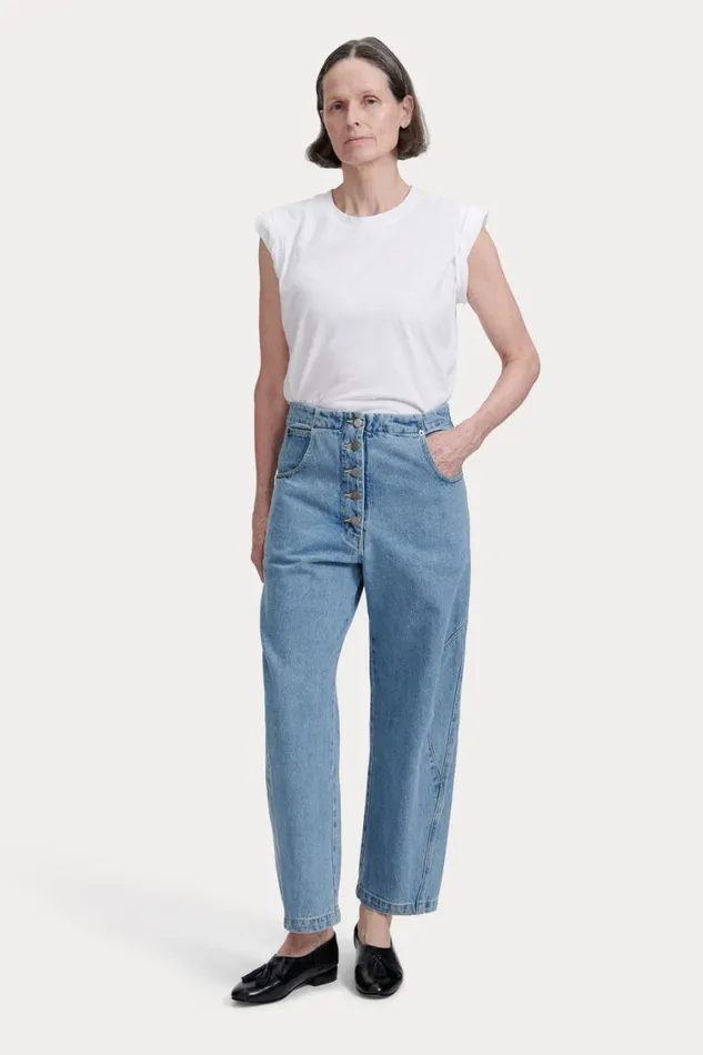 Rachel Comey Tops Women Riera Shirt Celeste Rachel Comey Tops Women Riera Shirt Celeste