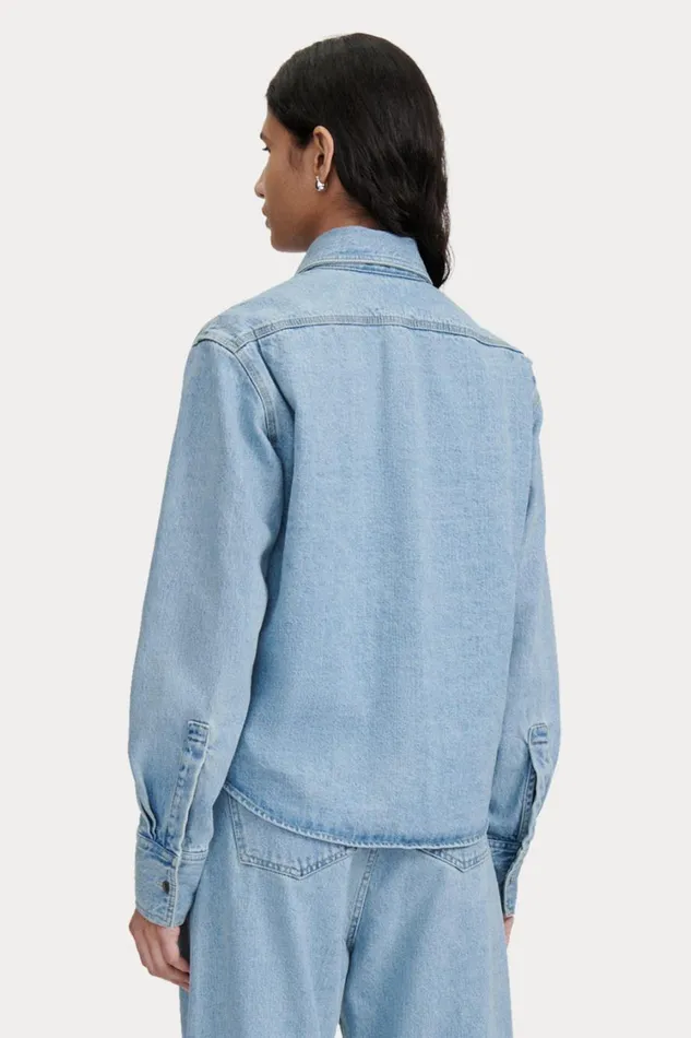 Rachel Comey Tops Women Riera Shirt Celeste Rachel Comey Tops Women Riera Shirt Celeste