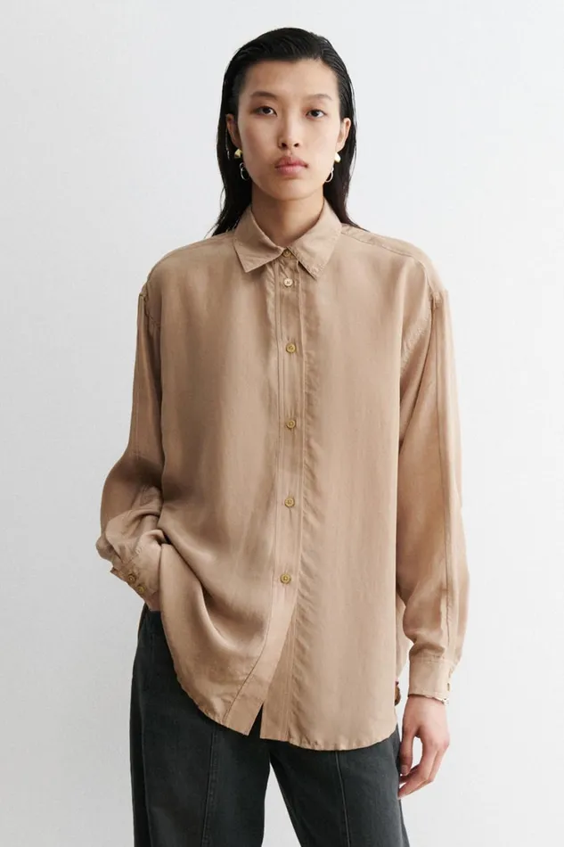 Rachel Comey Tops Women Risa Top Khaki Rachel Comey Tops Women Risa Top Khaki