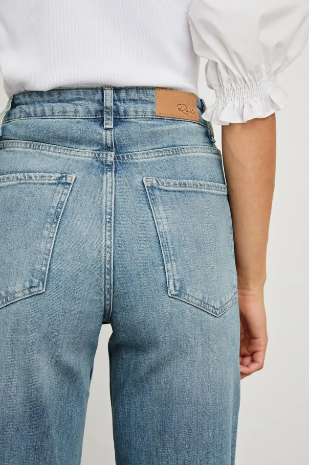 Rails Denim Women GETTY WIDE LEG Baltic Sea Cuffed