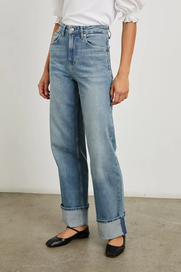 Rails Denim Women GETTY WIDE LEG Baltic Sea Cuffed