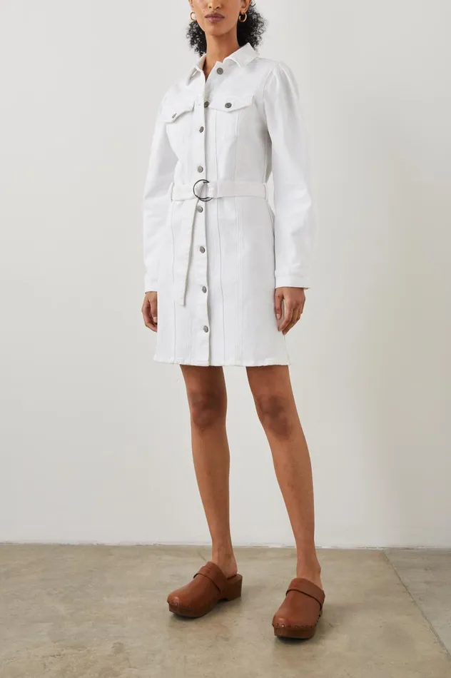 Rails Denim Women GRIFFITH DRESS Salt White
