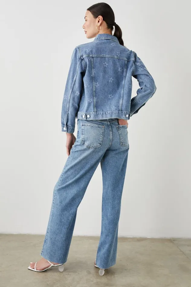 Rails Denim Women MULHOLLAND JACKET Lady Liberty