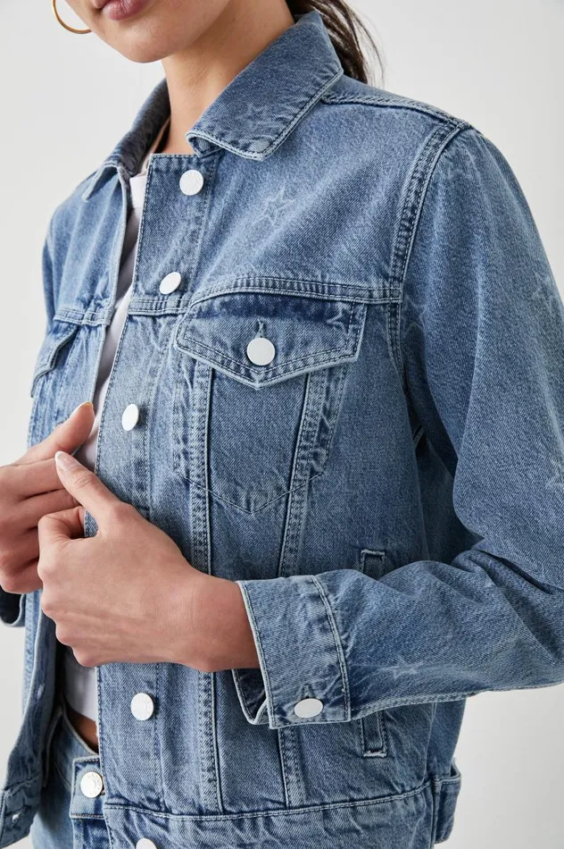 Rails Denim Women MULHOLLAND JACKET Lady Liberty