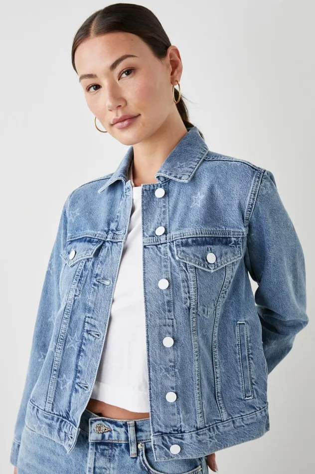 Rails Denim Women MULHOLLAND JACKET Lady Liberty