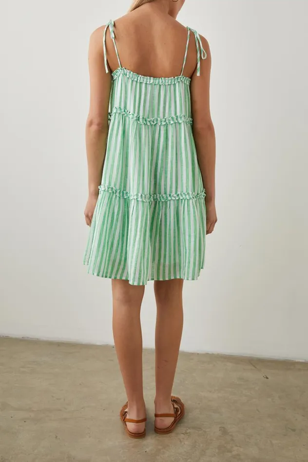 Rails Dresses and Rompers Women CARALYN DRESS Cayman Green Stripe