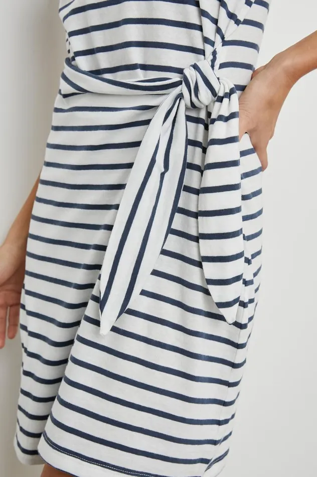 Rails Dresses and Rompers Women EDIE DRESS Ivory Navy Stripe