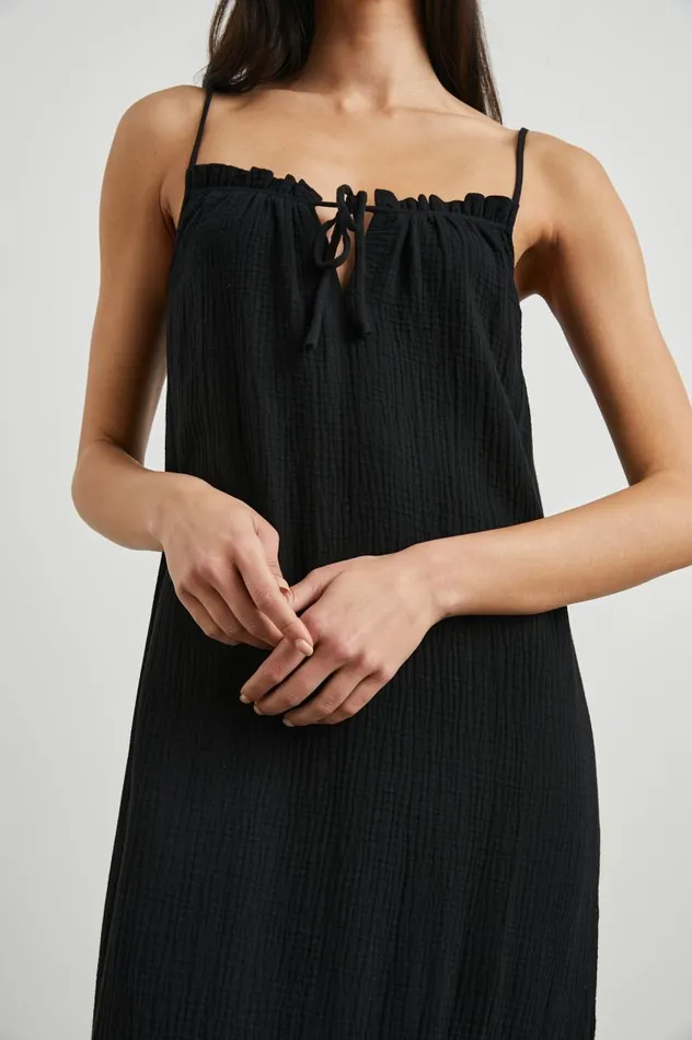 Rails Dresses and Rompers Women MARSEILLE DRESS Black Gauze