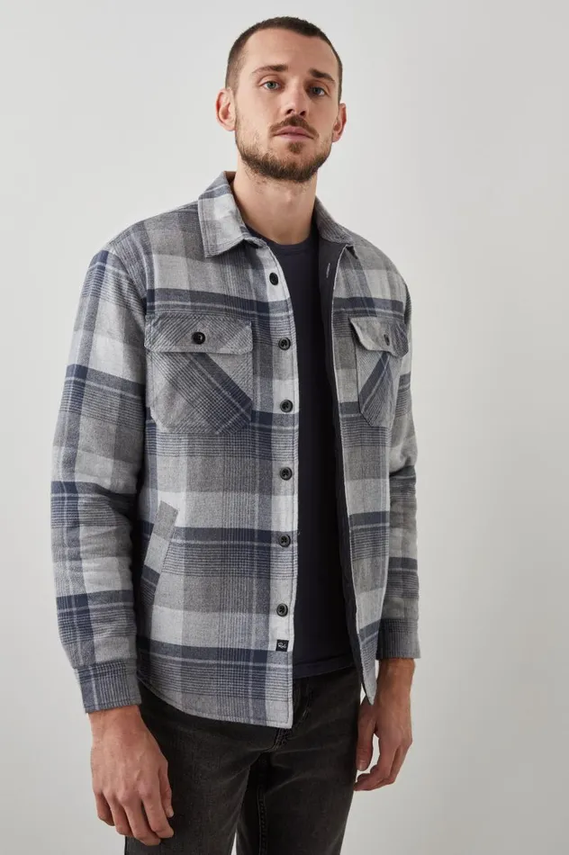 Rails Jackets and Coats Men WORTHING JACKET Slate Mist Heather