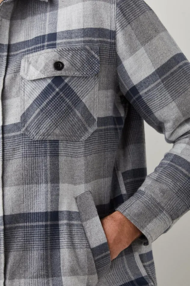 Rails Jackets and Coats Men WORTHING JACKET Slate Mist Heather