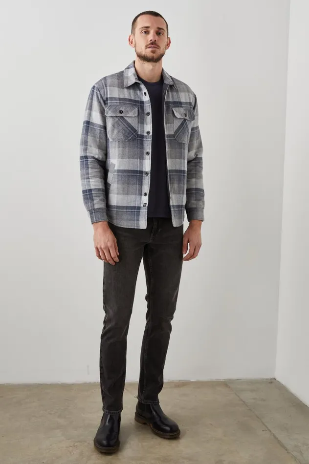 Rails Jackets and Coats Men WORTHING JACKET Slate Mist Heather