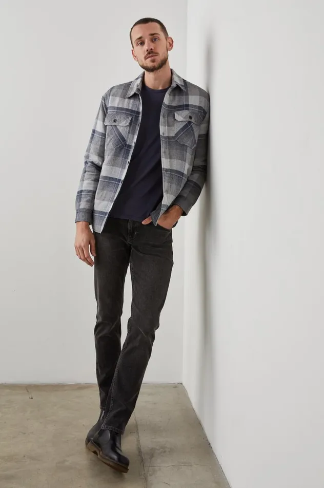Rails Jackets and Coats Men WORTHING JACKET Slate Mist Heather