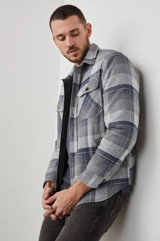 Rails Jackets and Coats Men WORTHING JACKET Slate Mist Heather