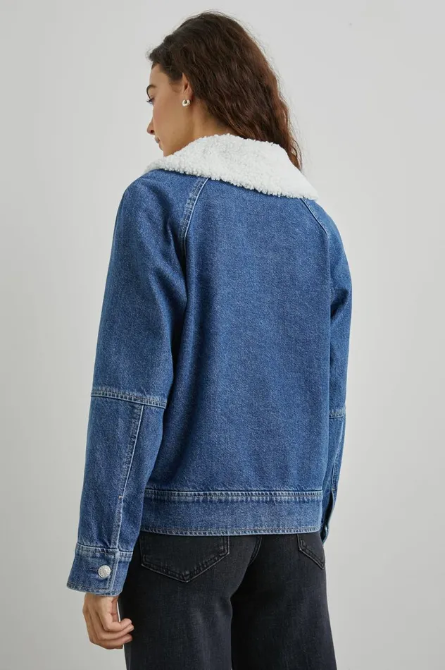 Rails Jackets and Coats Women CHEYENNE JACKET Indigo Sherpa