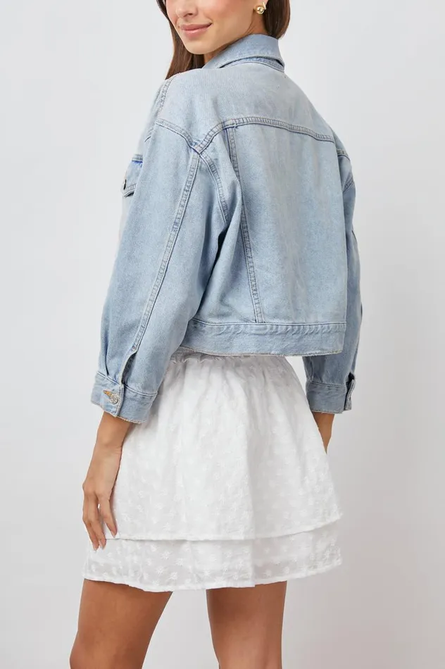Rails Jackets and Coats Women INDIO JACKET Faded Blue Distress