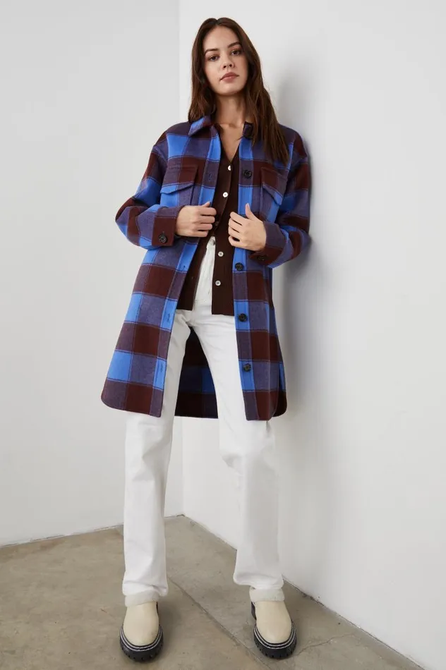 Rails Jackets and Coats Women JARO COAT Cobalt Chocolate
