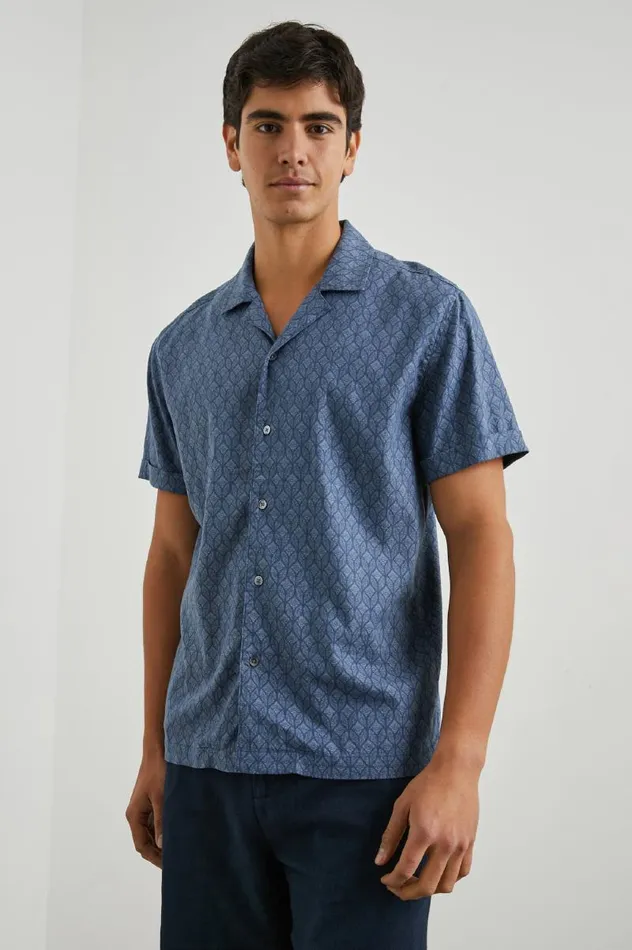 Rails Shirts Men ATLAS SHIRT Deco Wave Navy