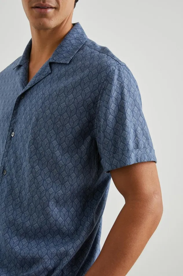 Rails Shirts Men ATLAS SHIRT Deco Wave Navy