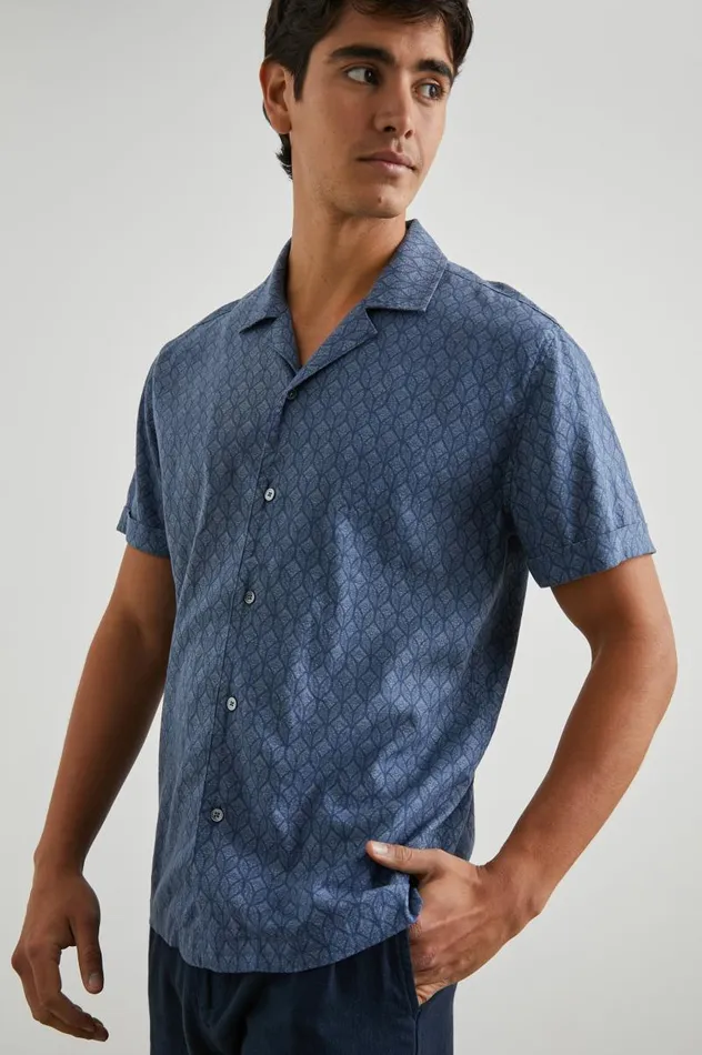 Rails Shirts Men ATLAS SHIRT Deco Wave Navy