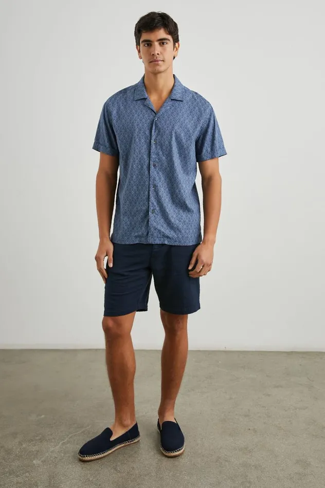 Rails Shirts Men ATLAS SHIRT Deco Wave Navy